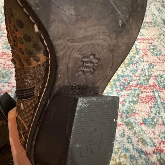 Snakeskin Vintage Donald J Pliner boots - Picture 5 of 5